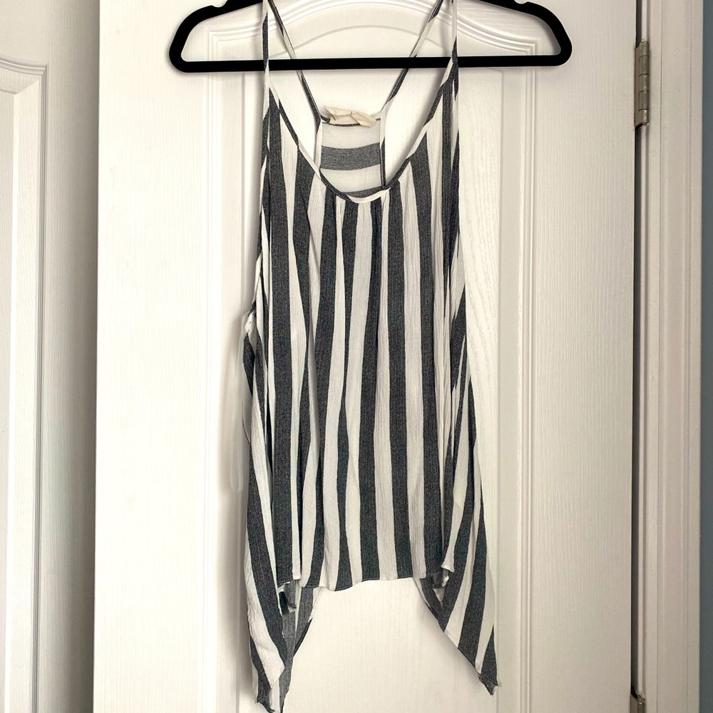 Black and White Striped Tank